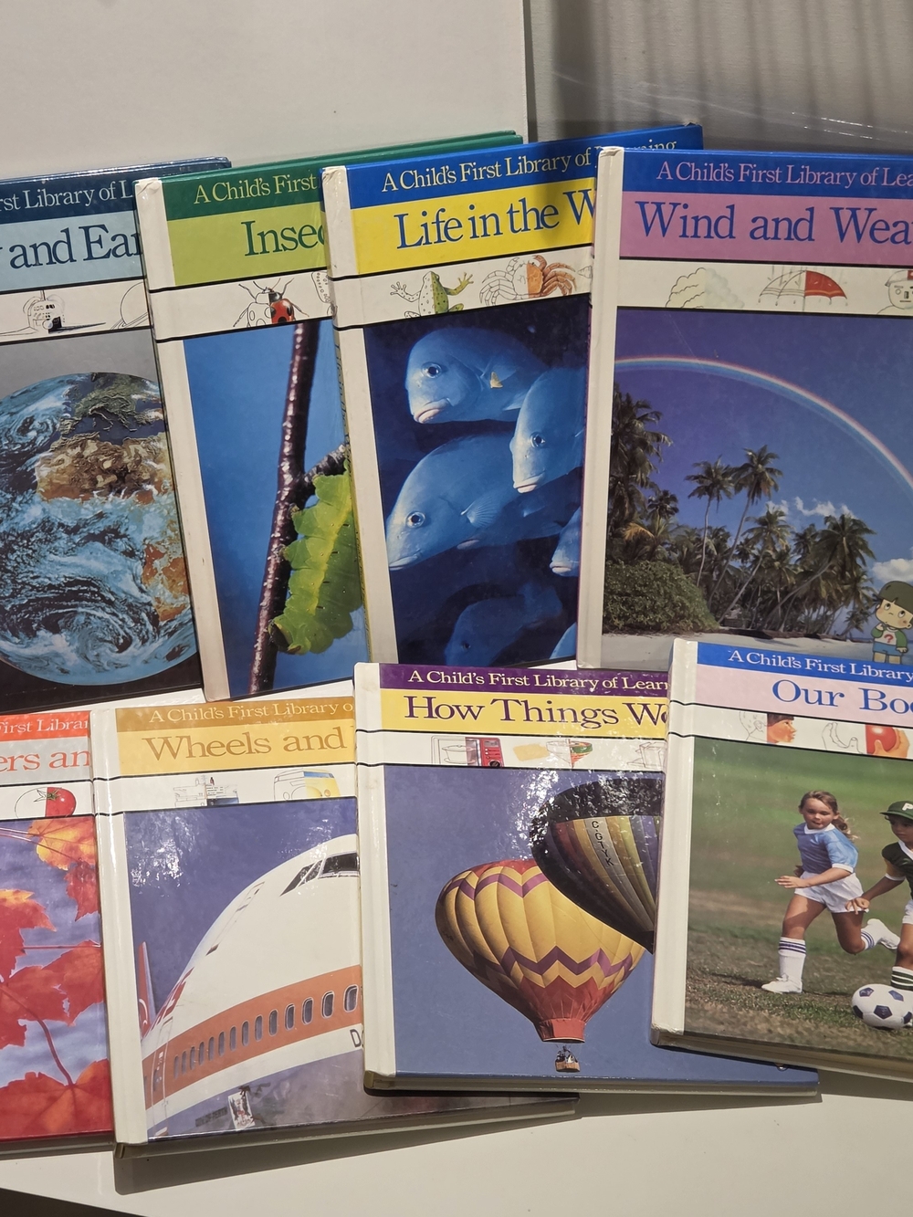 A Child's First Library of Learning Hardcover Educational Books Lot 8 Vintage